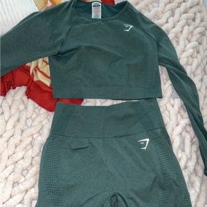 Gymshark Vital Seamless Forrest Green Set